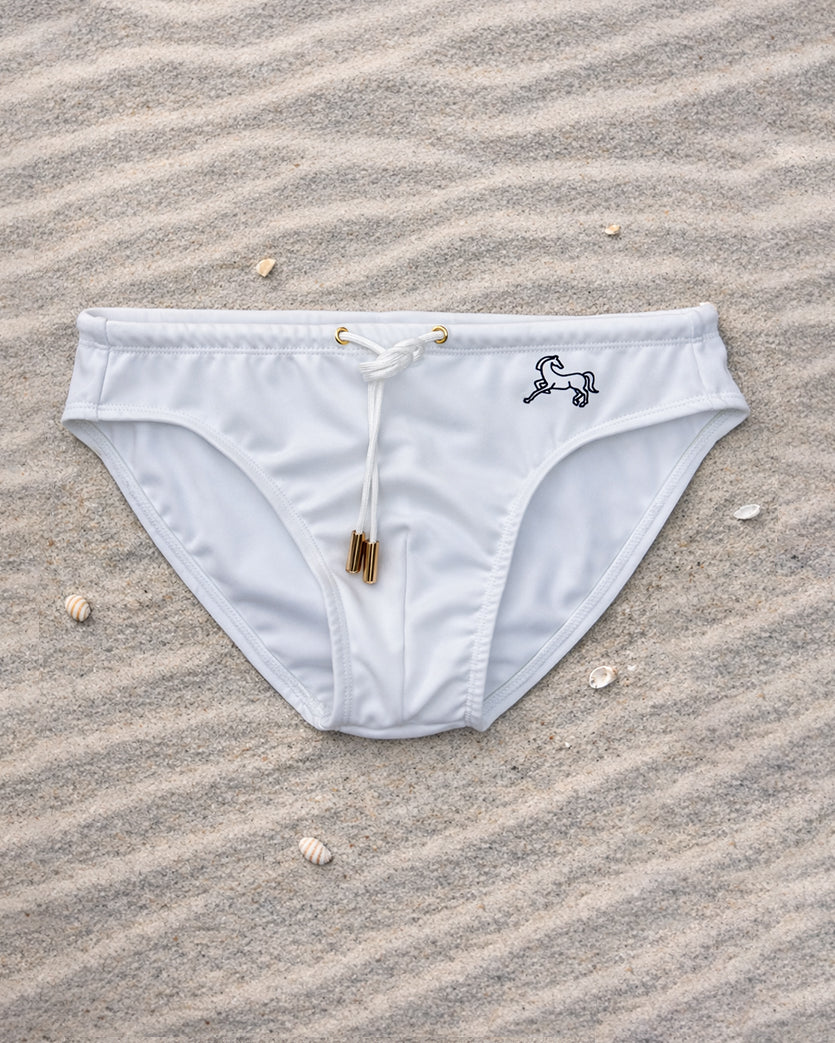 White Swim Briefs
