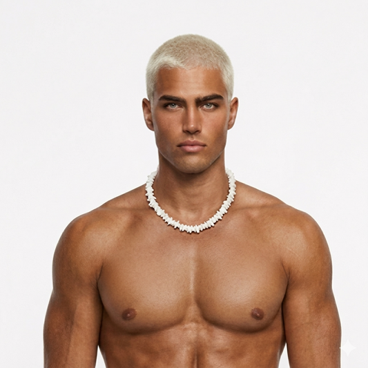 White Puka Shell Necklace