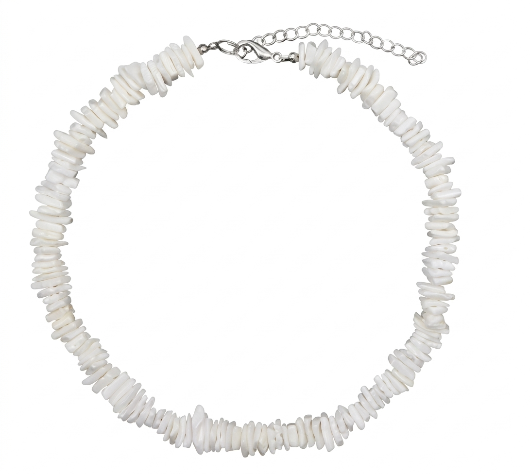 White Puka Shell Necklace