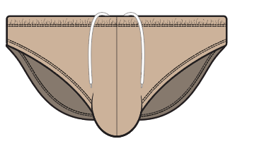 Beige Swim Brief