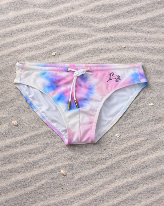 Rainbow Tie-dye Swim Briefs