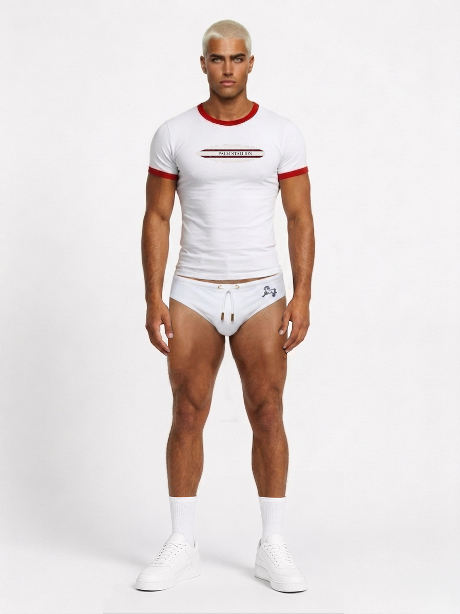 Palm Stallion Surfboard Ringer Tee