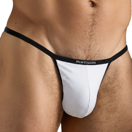 White Low-Rise Micro Thong